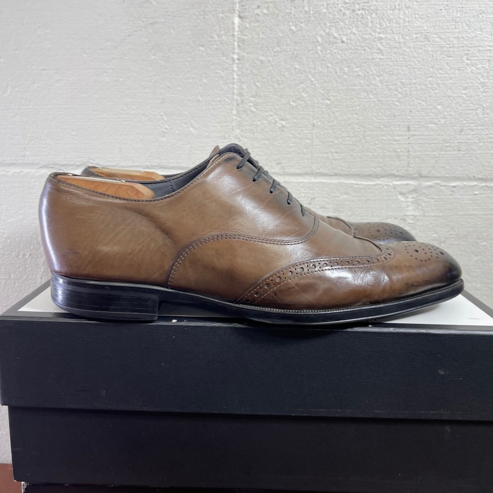 To Boot New York Adam Derrick Brown Leather Wingtip Oxford‎ Dress Shoes Men's 10